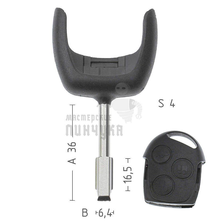 T00TB1PA TP00FO-6TL FO21AP рога.п/чип si/ni FORD