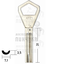 AY21/AY27_AY21/ABY27 Abloy							 - Чертеж