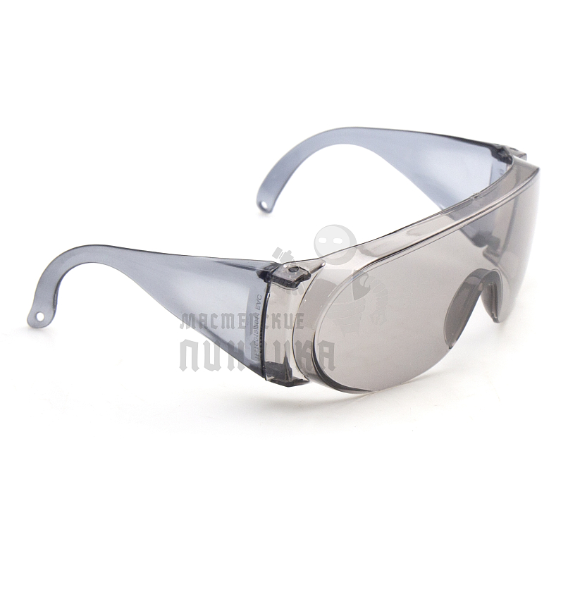 Очки защитные открытого типа, затемненные, ударопрочный поликарбонат Россия Сибртех