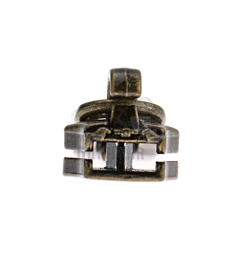 Бегунок сумочный Т5 "JX" ALBA (0613), металл, античная бронза