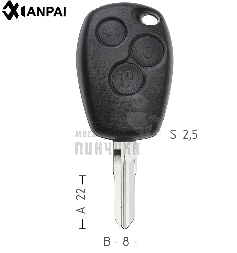 Корпус  RENAULT 3кн(VAC102)ремкомпл.  КНР