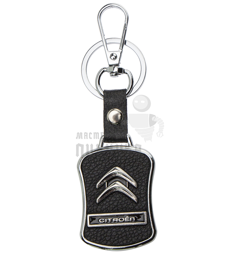 Авто карабин с кольцом для ключей CITROEN Экокожа