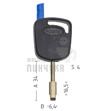 T00TB1P TP00FO-6P2 FO21T0 а/пласт.с мест.п/чип FORD - Чертеж