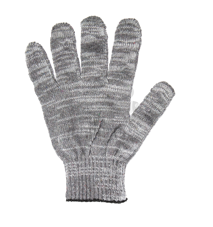 Перчатки 10 класс (5 нитей), серый