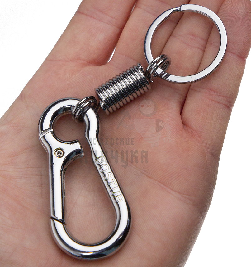 Карабин с пружиной и кольцом