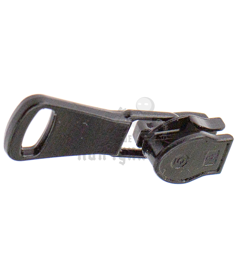 Бегунок для спиральной (витой) молнии, тип 5, автомат, арт.C8,цв. черный лакир.