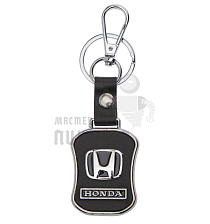 Авто карабин с кольцом для ключей HONDA Экокожа (гладкая) - Чертеж
