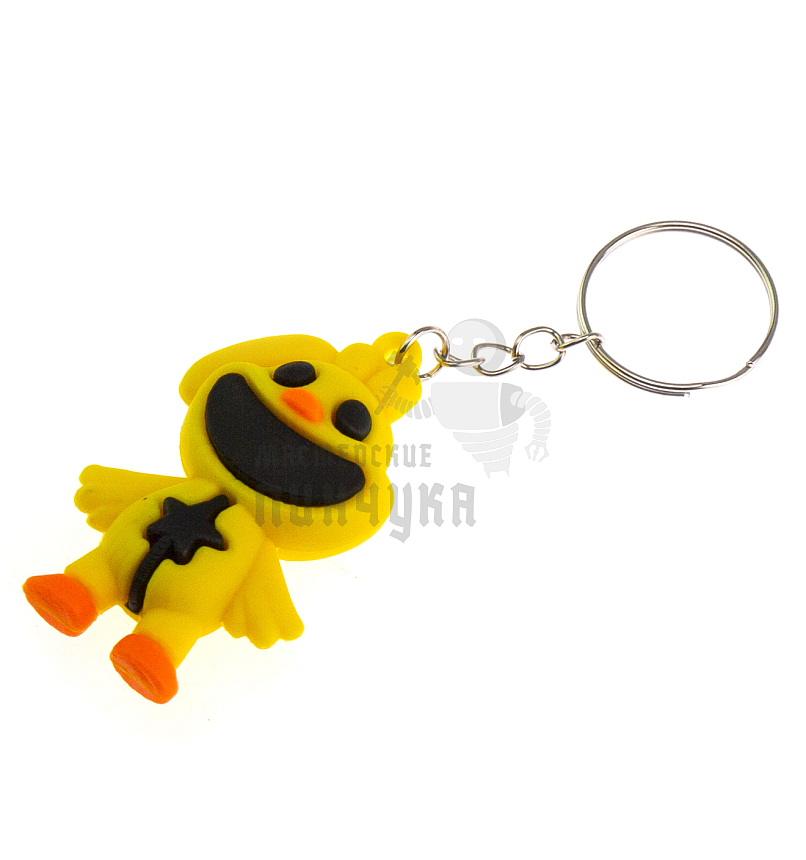 Брелок для ключей "Poppy playtime",  ЦЫПЛЁНОК с кольцом