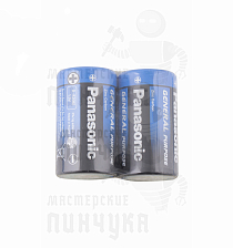 Батарейка Panasonic R20  General Purpose (2/24/288) - Чертеж