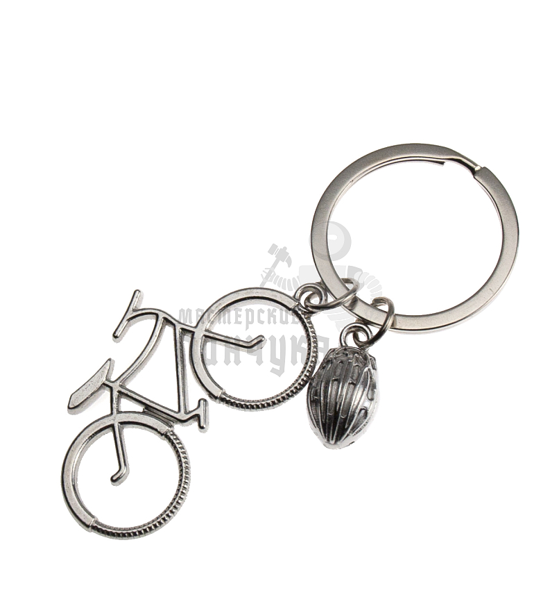 Брелок для ключей  "Велосипед + шлем"