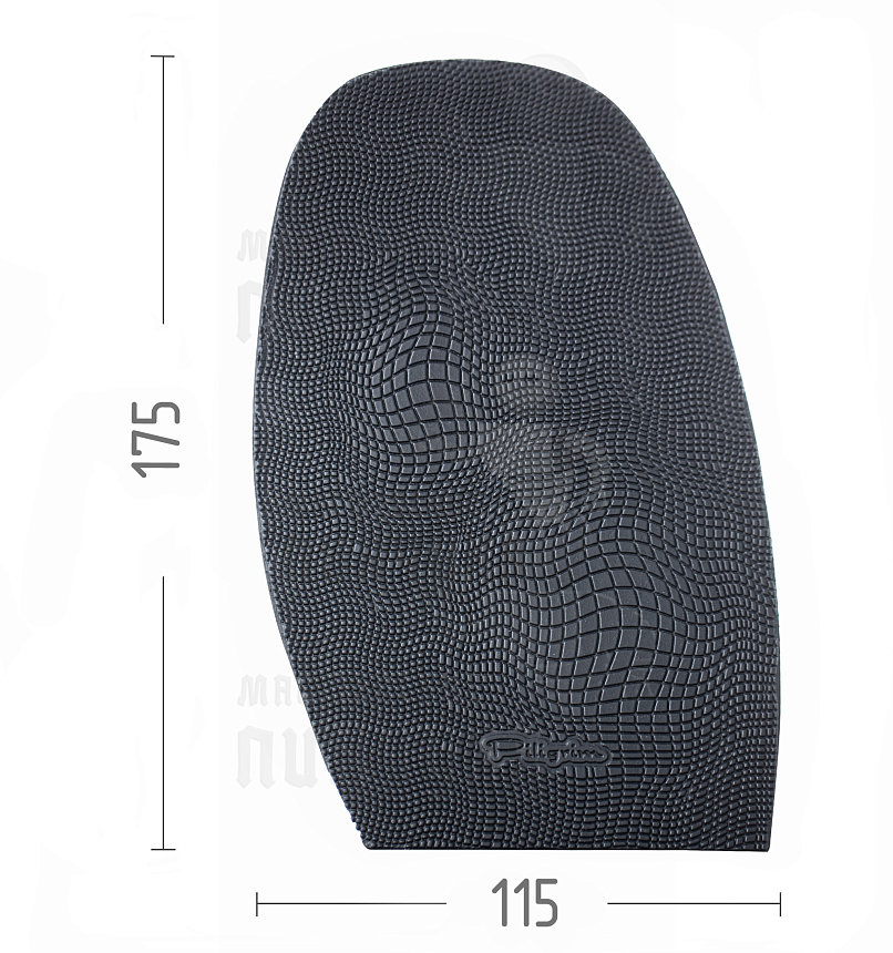 Проф. формованная Piligrim "Черепашка", разм. L, 175х115х1,8мм, цв. черный