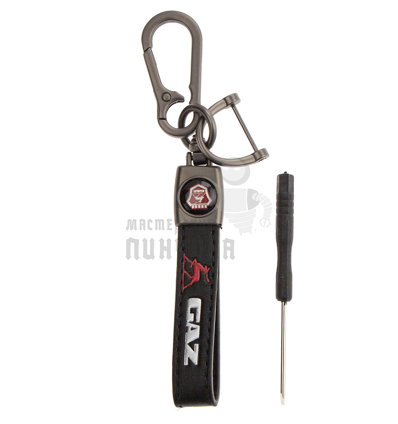 Авто карабин кожаный GAZ