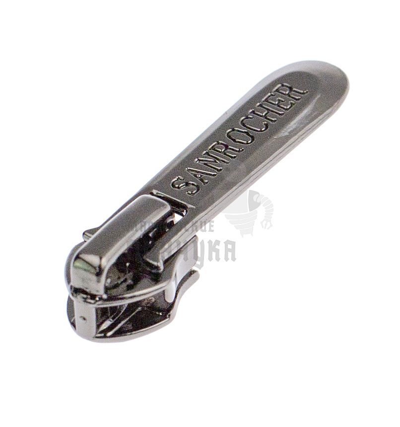 Бегунок Т7 JX декоративный №3, цв.темная гальваника