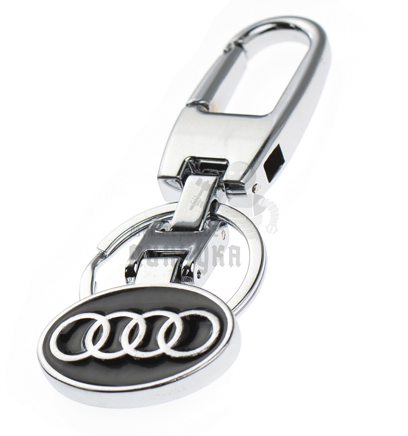 Авто карабин с кольцом для ключей AUDI