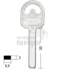 SOLEX квадрат(29×5.5×3) КНР// - Чертеж