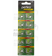Батарейка Perfeo LR521 BL10 ALKALINE 1.5V 379A/AG0 (10/200) - Чертеж