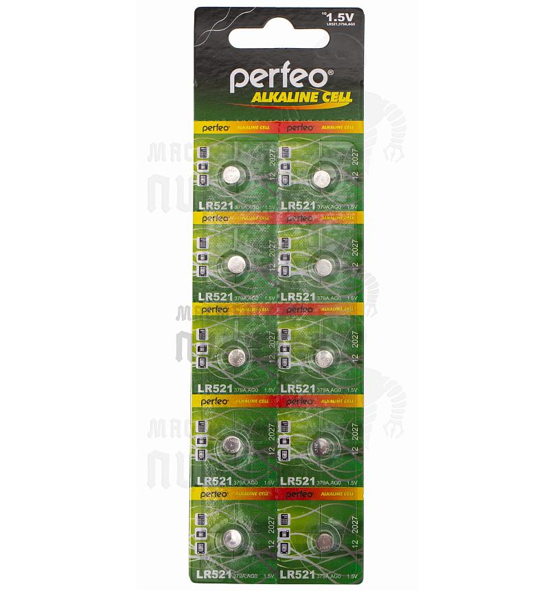 Батарейка Perfeo LR521 BL10 ALKALINE 1.5V 379A/AG0 (10/200)