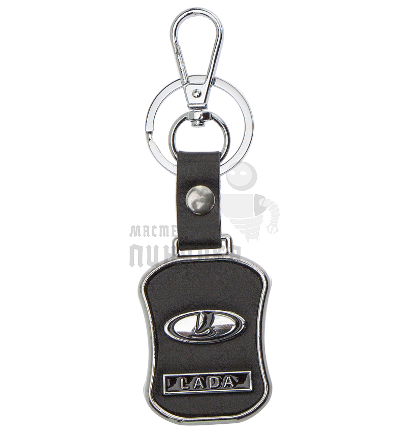 Авто карабин с кольцом для ключей LADA Экокожа
