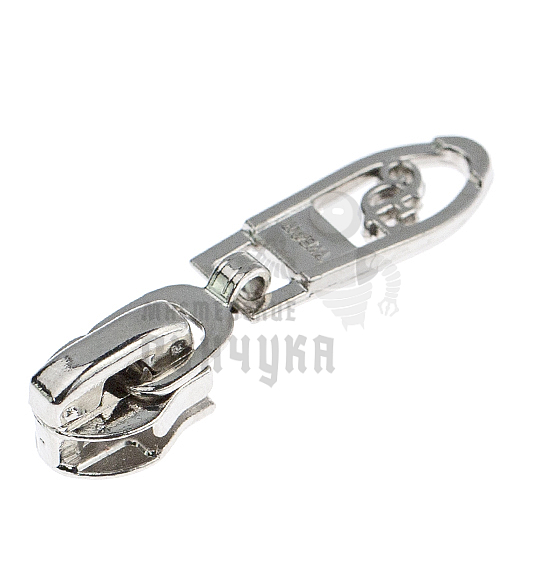 Бегунок для спиральной молнии, тип 5, автомат №3, цв. никель 