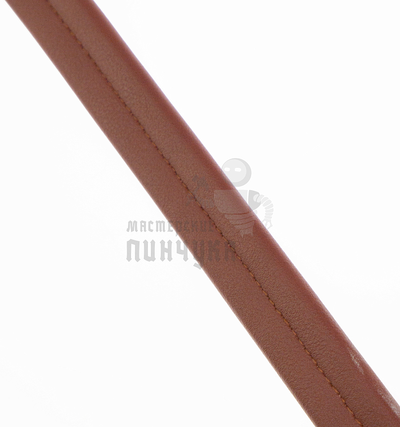 Ручка сумочная плоская с узким креплением 65см темно-рыжий