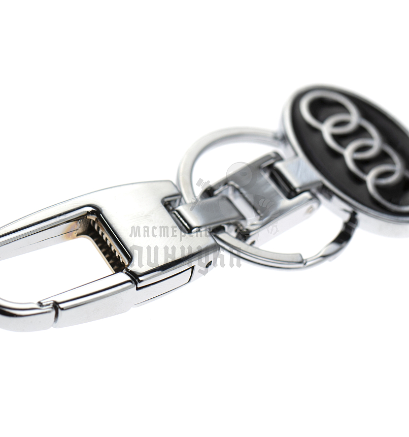 Авто карабин с кольцом для ключей AUDI