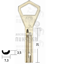 AY18/AY25_AY18 Abloy				 - Чертеж