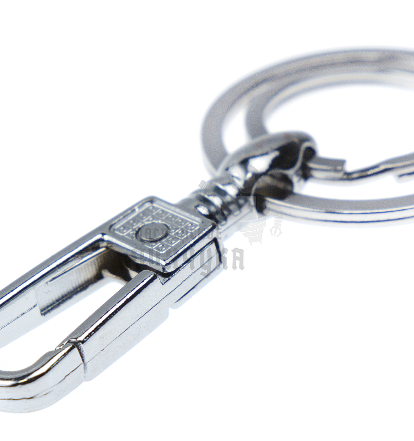 Карабин с двумя кольцами для ключей