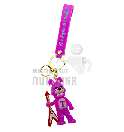 Брелок для ключей "FNAF" цв.розовый + карабин