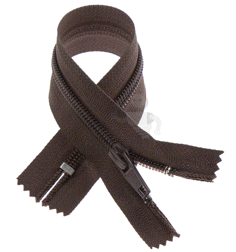 Молния №7 25см Коричневый