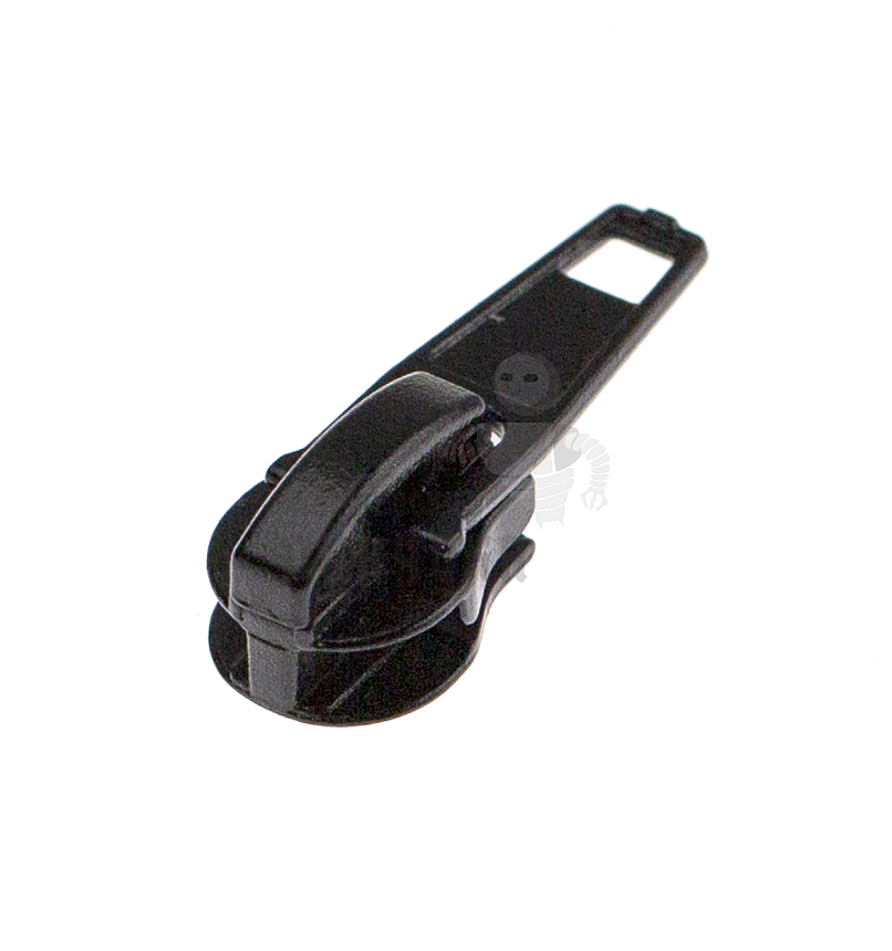 Бегунок для спиральной молнии, тип 5, сумочный, цв.черный 322