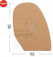 Проф. формованная Topy Elysee 1.0мм H4 Бежевый - Чертеж