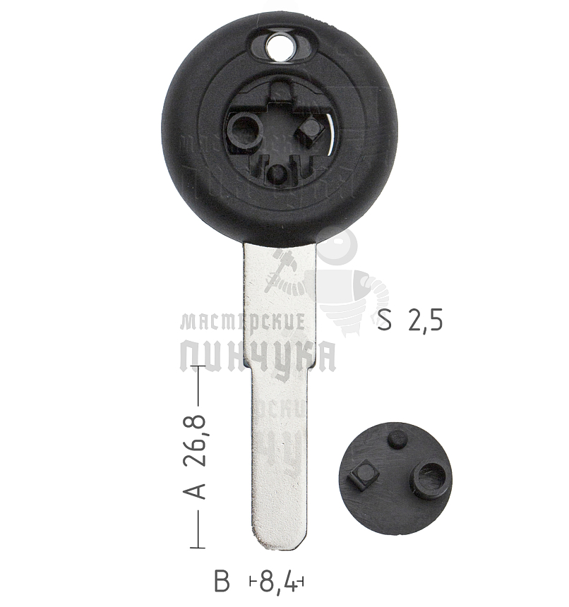 T00ZA21P TP00ZA-14.P а/пласт.с мест.п/чип мото.GUZZI