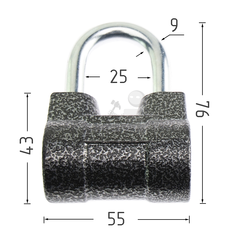 Навесной замок Avers PD-47-Blister