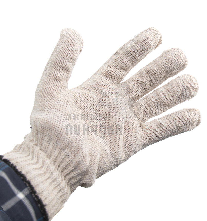 Перчатки 10 класс (5 нитей), белый