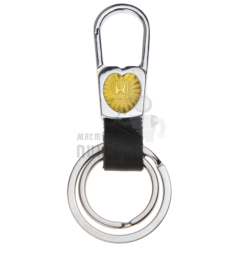 Авто карабин с двумя кольцами для ключей HONDA