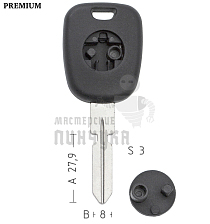 Авто с местом под чип мини колба Mercedes ME2P_HF39P17_HU39P_S48HFP КНР// - Чертеж