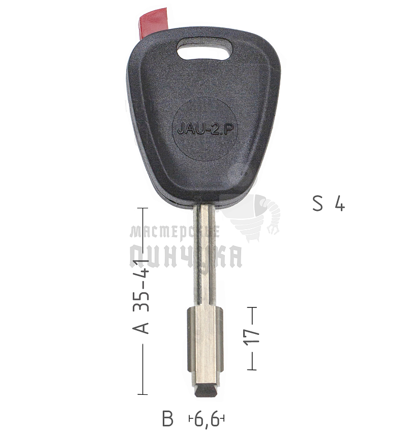 T00TB4P TP00JAU-2P а/пласт.с мест.п/чип JAGUAR