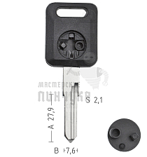 T00HF44PA TP00AU-AHP2 HU49AT0 а/пласт.с мест.п/чип AUDI - Чертеж
