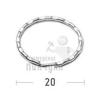 КОЛЬЦО 20F РИФЛЕНОЕ - Чертеж