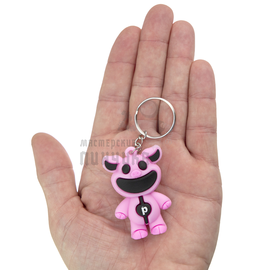 Брелок для ключей "Poppy playtime", СВИНКА с кольцом
