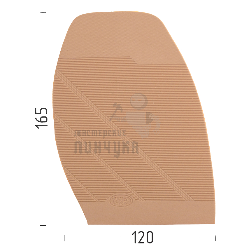 Профилактика формовая "E038" 2,4 мм мужская бежевая