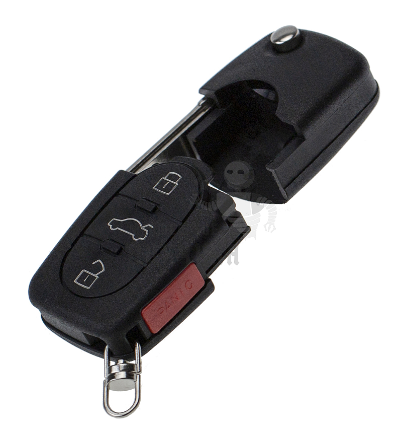 Корпус ключа 3 кнопки + паника AUDI     КНР