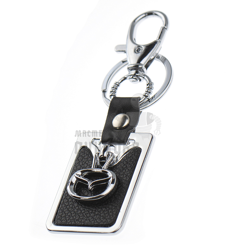 Авто карабин с кольцом для ключей MAZDA