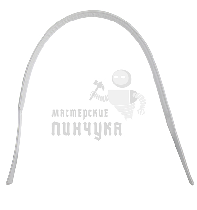 Ручка сумочная круглая с уз. креп. (12), 75см, цв.белый