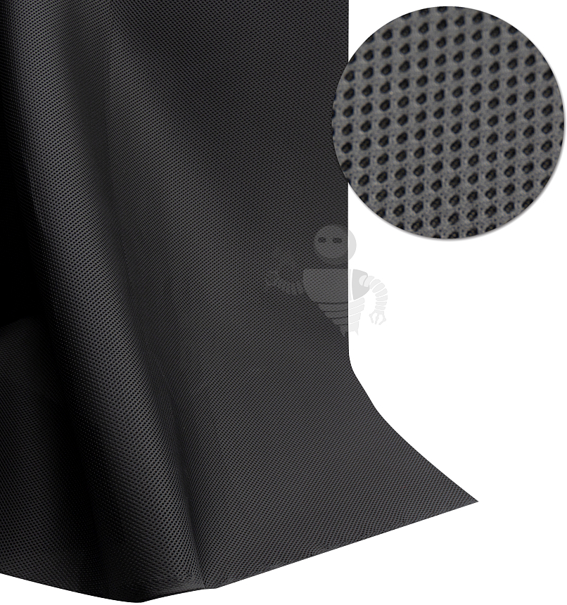 Сетка обувная пл.280гр/м.кв. 1,5м. Black Metalic