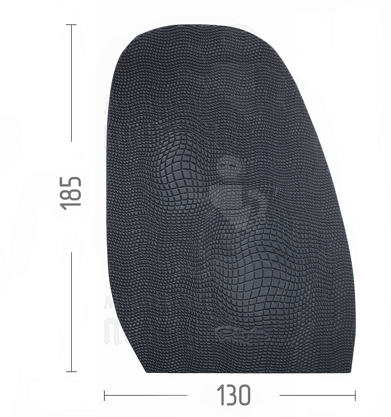 Проф. формованная Piligrim "Черепашка", разм. XL, 185х130х1,8мм, цв. черный