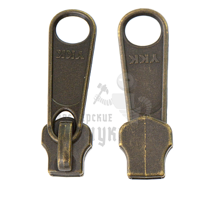 Бегунок "Металл", Т-5, сумочный, YKK DFL, цв.антик - Чертеж