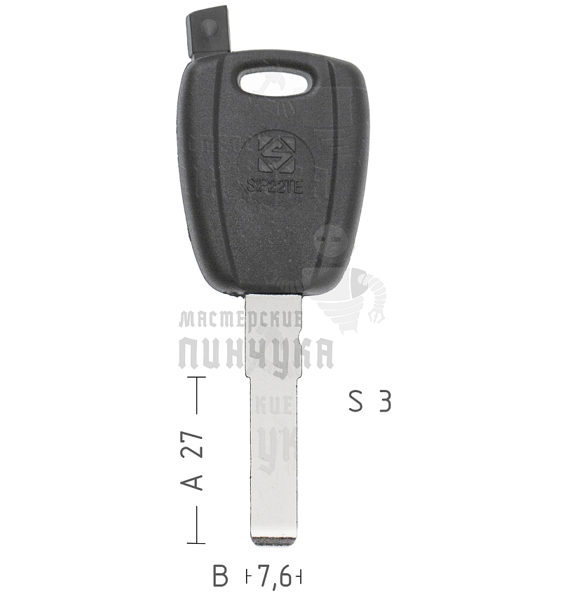 T00GB18PN TP00FI-16P SIP22T0 а/пласт.с мест.п/чип Lancia/Fiat/Iveco