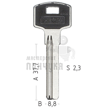 BAODEAN 2паза 8,8*38 mm КНР - Чертеж
