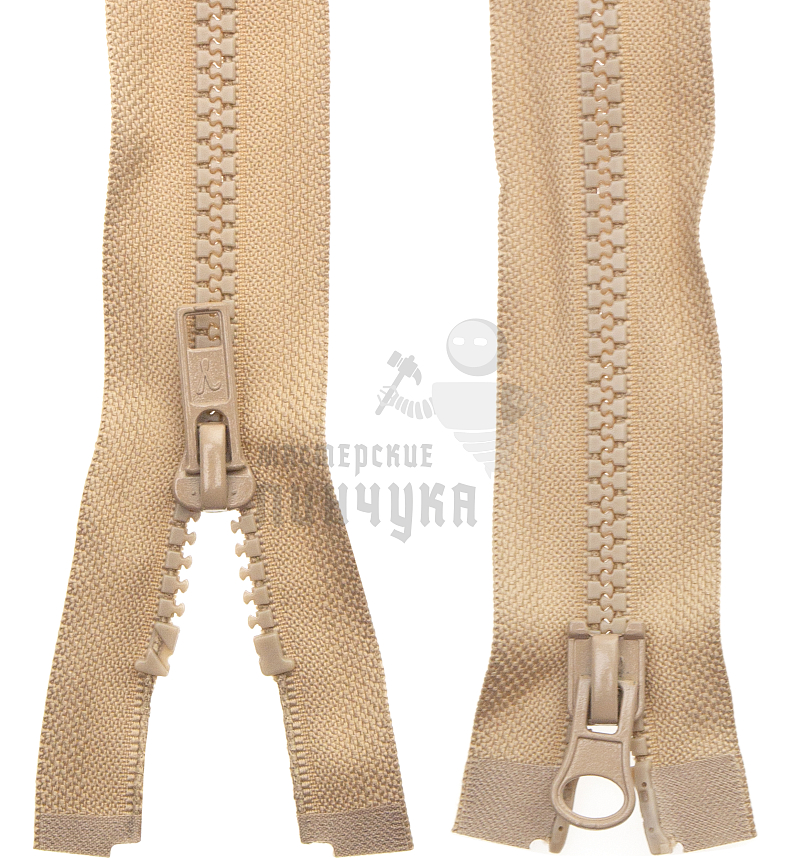 Молния Трактор "GAMMA" G3052 80см Тип 5 разъёмная двухзамковая №298 св.бежевый